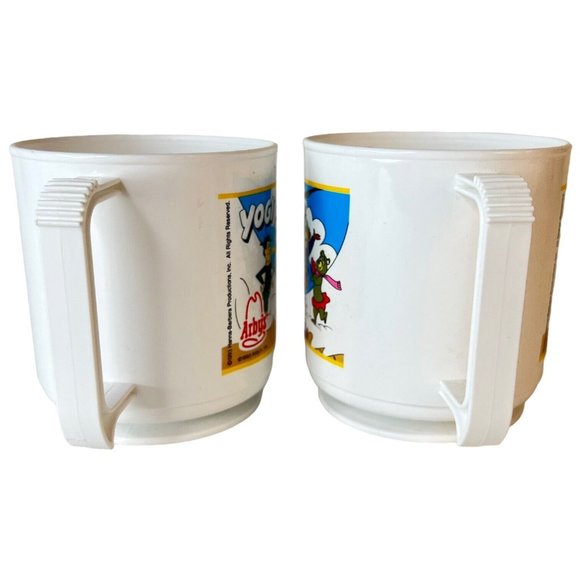 1993 Arbys Yogi Bear Promo Plastic Mug Cup Cindy Boo Boo Ranger Smith Set Of 3 - Picture 6 of 13